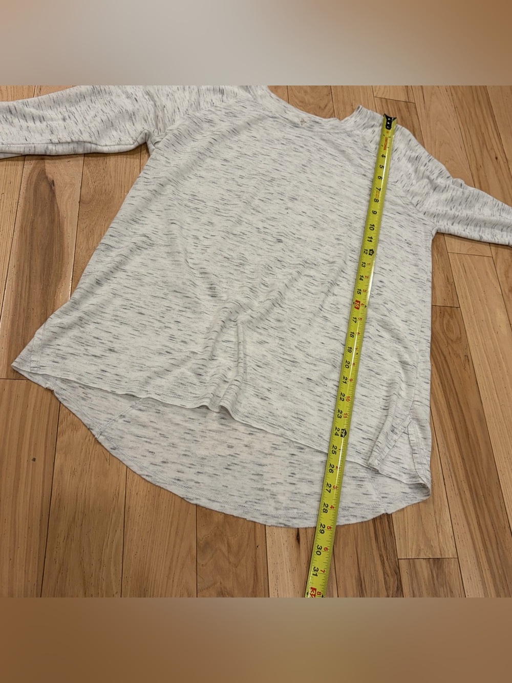 Spring and Mercer Space Dye Tee Heather Gray Long Sleeve Shirt - Women’s Medium - Picture 7 of 7